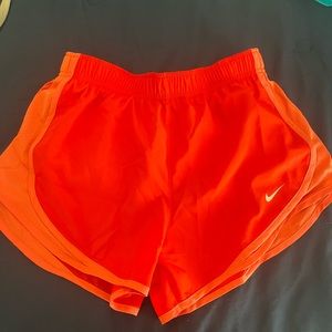 neon orange nike shorts
